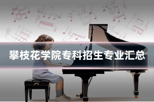 攀枝花学院专科招生专业汇总
