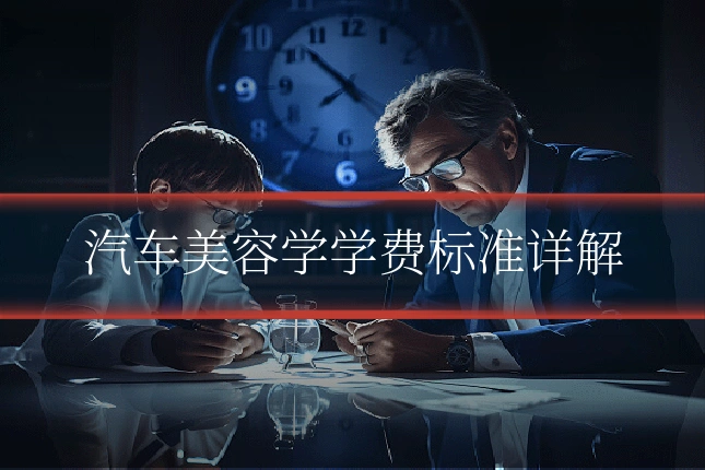 汽车美容学学费标准详解