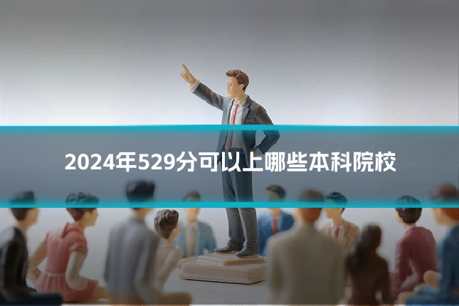2024年529分可以上哪些本科院校