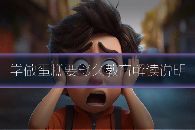 学做蛋糕要多久教育解读说明