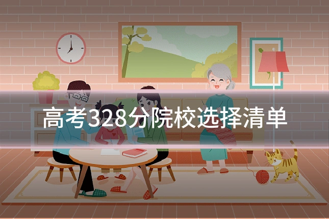 高考328分院校选择清单