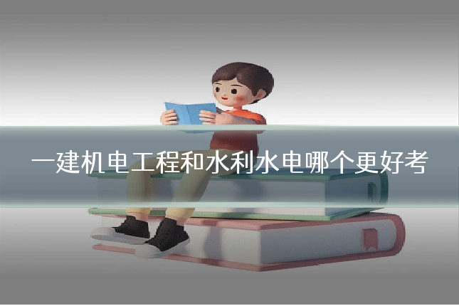 一建机电工程和水利水电哪个更好考