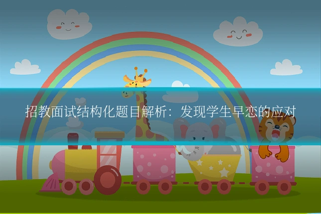 招教面试结构化题目解析：发现学生早恋的应对