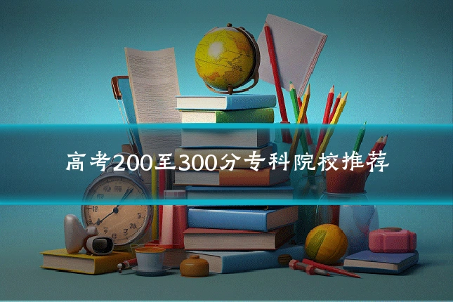 高考200至300分专科院校推荐