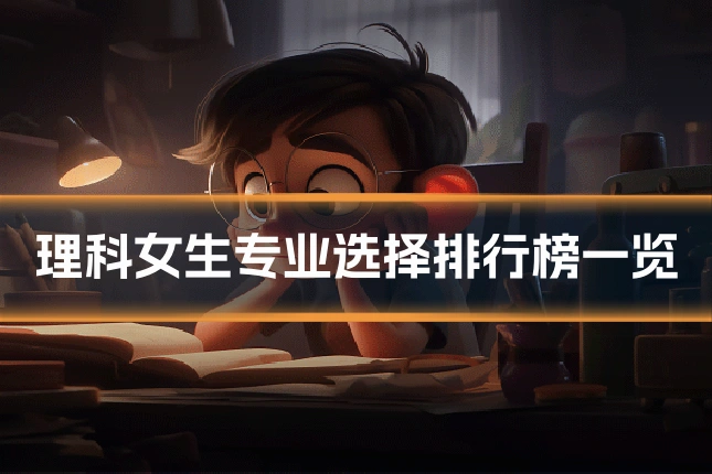 理科女生专业选择排行榜一览