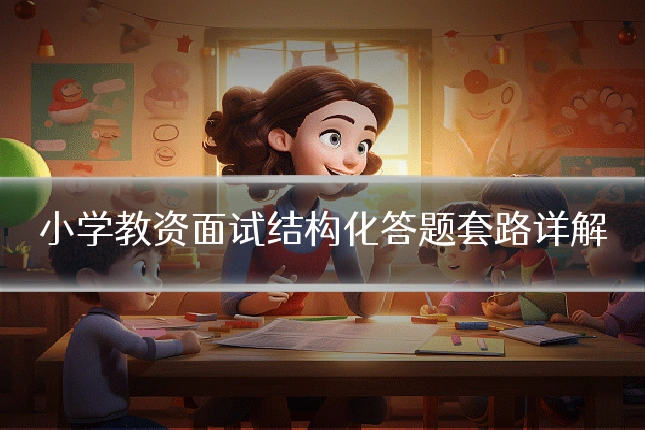 小学教资面试结构化答题套路详解