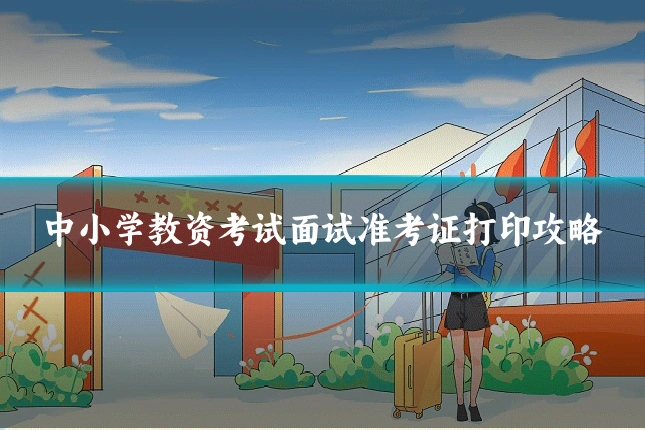 中小学教资考试面试准考证打印攻略