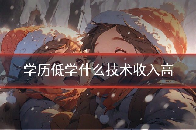 学历低学什么技术收入高