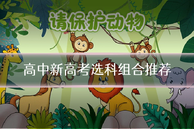 高中新高考选科组合推荐