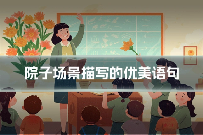 院子场景描写的优美语句