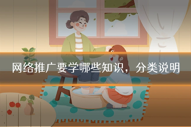 网络推广要学哪些知识，分类说明