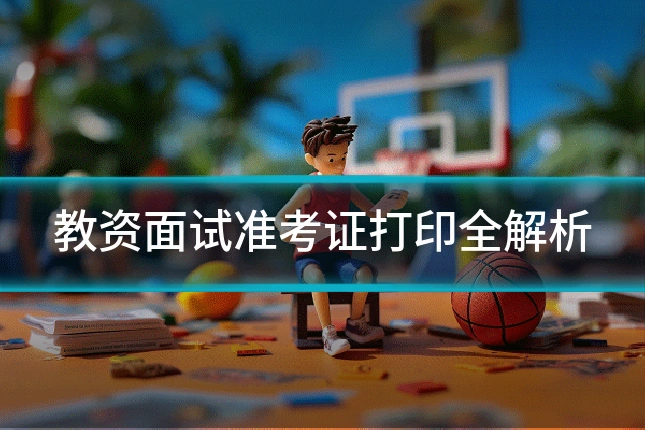 教资面试准考证打印全解析