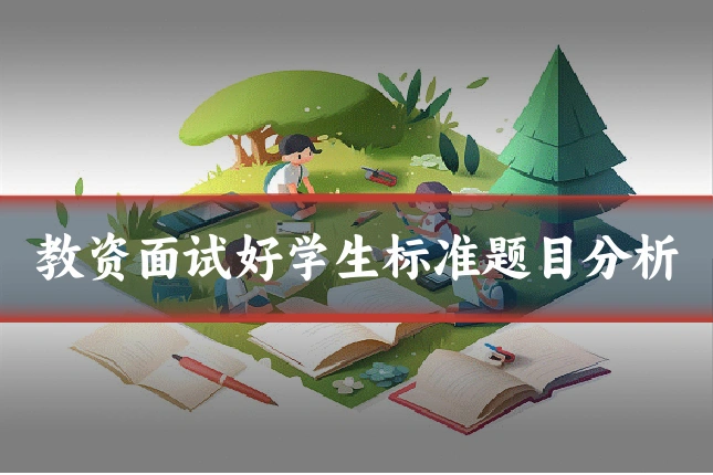 教资面试好学生标准题目分析