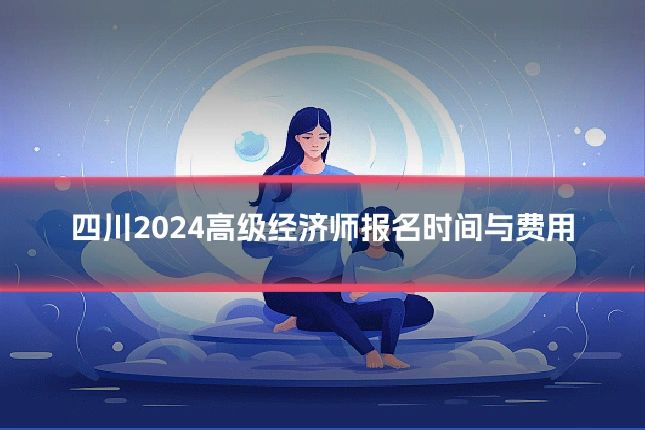 四川2024高级经济师报名时间与费用