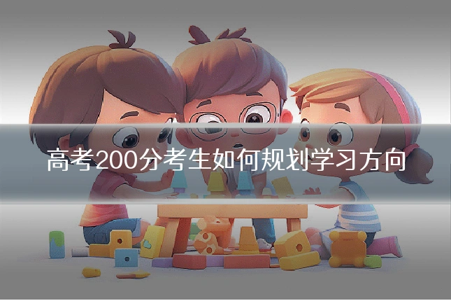高考200分考生如何规划学习方向