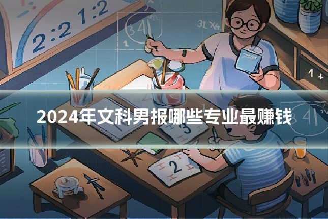 2024年文科男报哪些专业最赚钱
