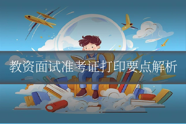 教资面试准考证打印要点解析