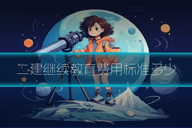 二建继续教育费用标准多少