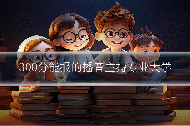 300分能报的播音主持专业大学