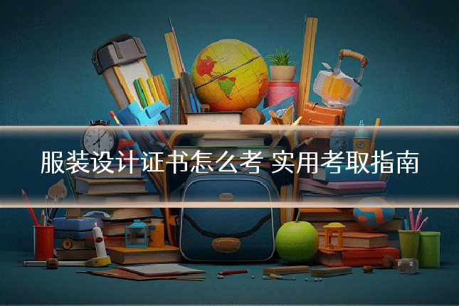 服装设计证书怎么考 实用考取指南
