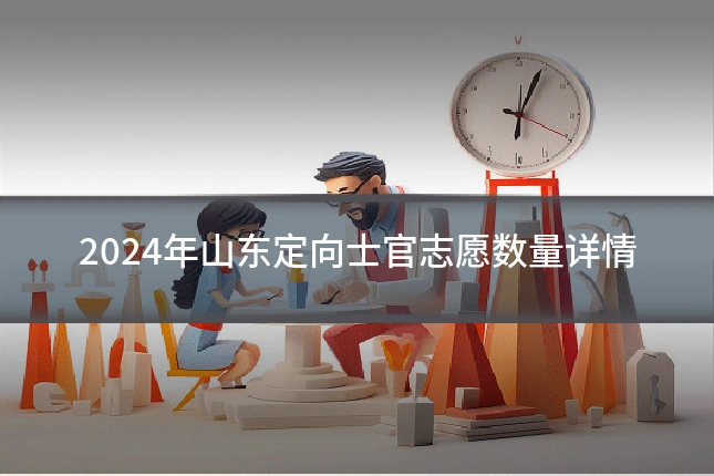 2024年山东定向士官志愿数量详情