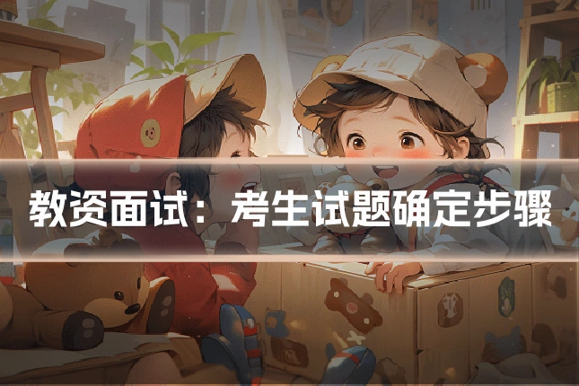 教资面试：考生试题确定步骤