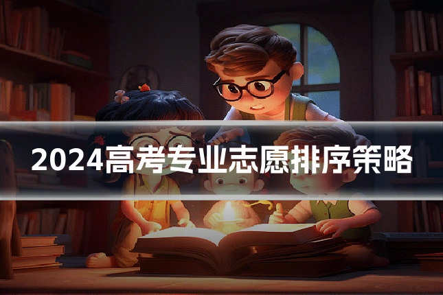 2024高考专业志愿排序策略