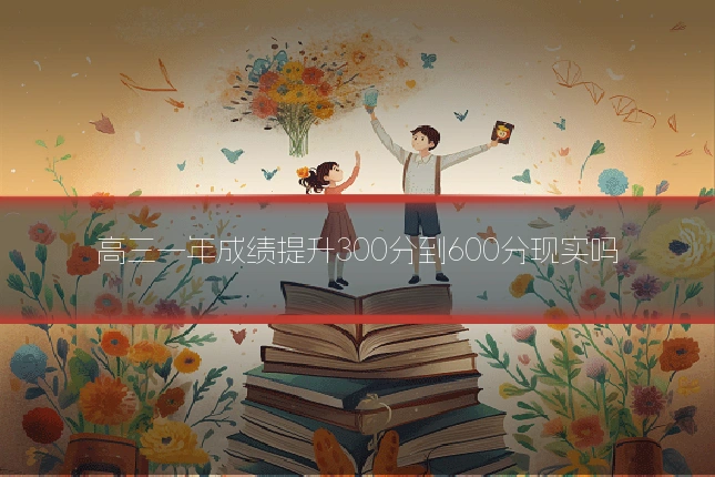 高三一年成绩提升300分到600分现实吗