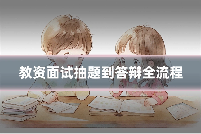 教资面试抽题到答辩全流程