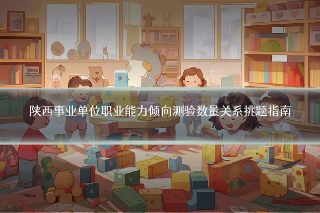 陕西事业单位职业能力倾向测验数量关系挑题指南