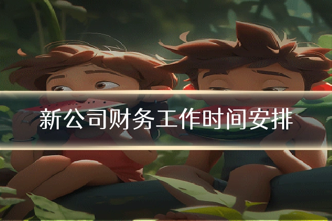 新公司财务工作时间安排