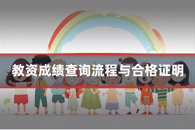 教资成绩查询流程与合格证明