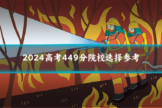2024高考449分院校选择参考