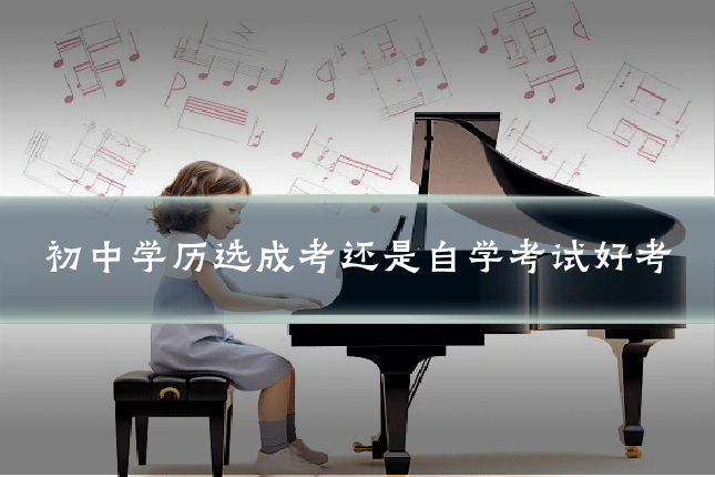 初中学历选成考还是自学考试好考