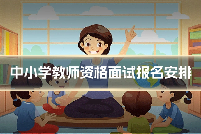 中小学教师资格面试报名安排