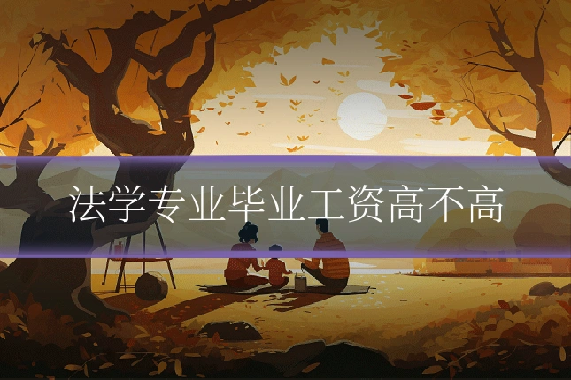 法学专业毕业工资高不高