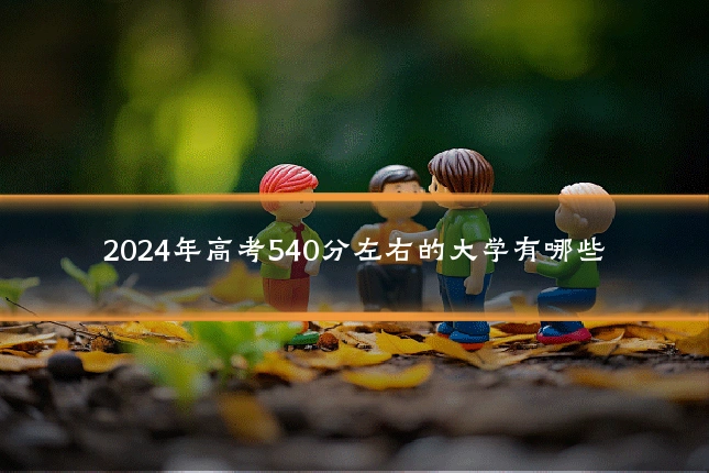 2024年高考540分左右的大学有哪些