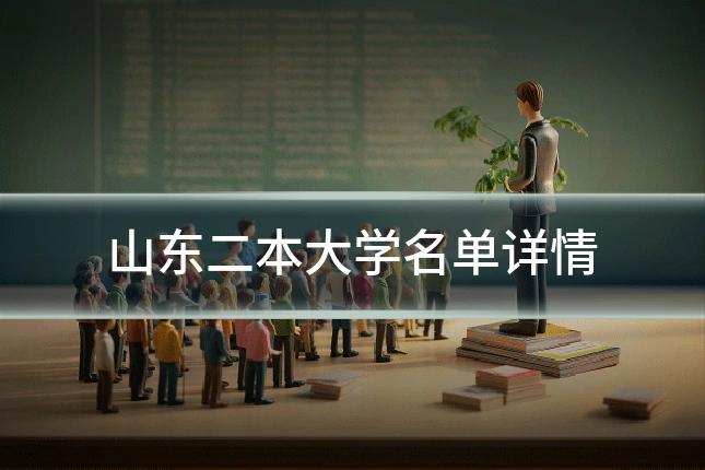 山东二本大学名单详情