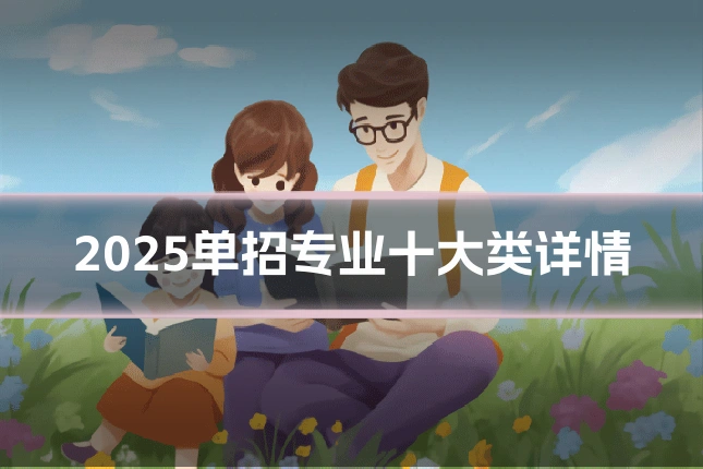 2025单招专业十大类详情