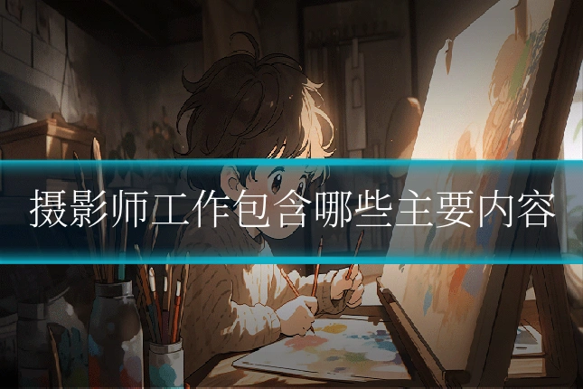 摄影师工作包含哪些主要内容