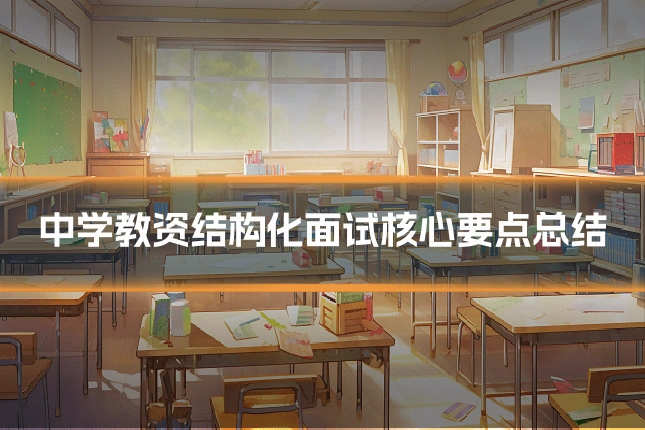 中学教资结构化面试核心要点总结