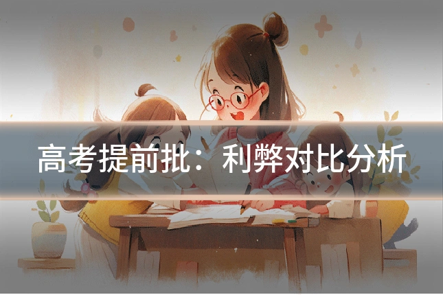 高考提前批:利弊对比分析