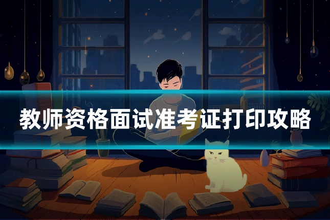 教师资格面试准考证打印攻略