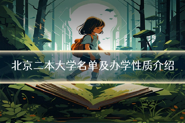 北京二本大学名单及办学性质介绍