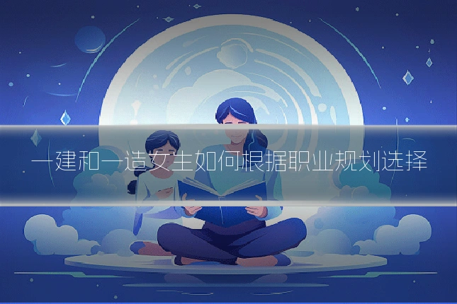一建和一造女生如何根据职业规划选择