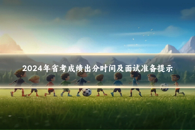 2024年省考成绩出分时间及面试准备提示