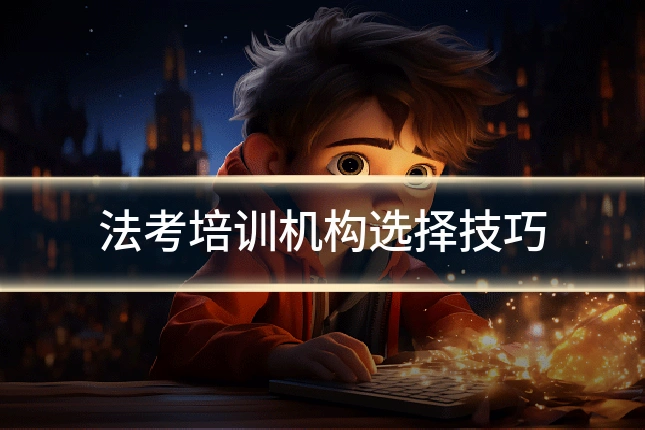 法考培训机构选择技巧