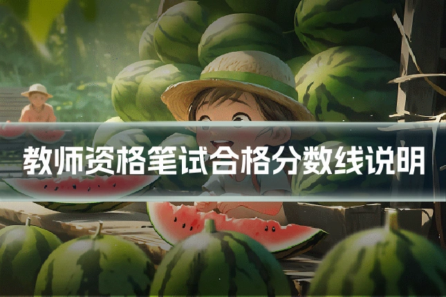 教师资格笔试合格分数线说明