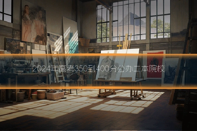 2024年高考350到400分公办二本院校