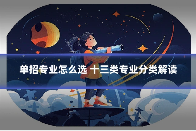 单招专业怎么选 十三类专业分类解读